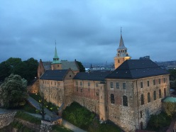 View of Akershus Fortress as we leave Norway