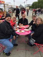Enjoying waffles with friends (Oslo)